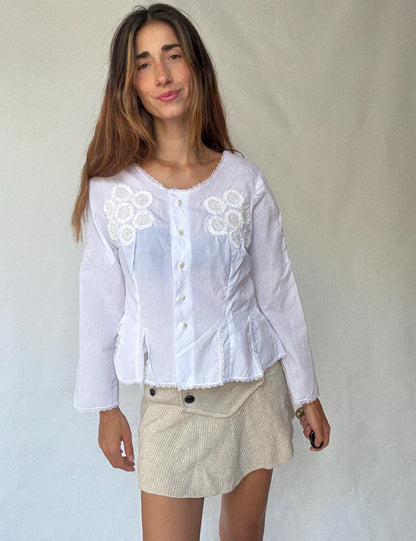 Antique Canarian Embroidered Blouse — additional view 7