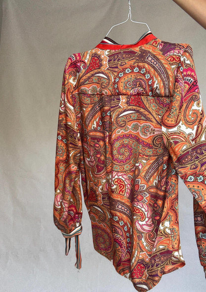 Ema Blue's Paisley Bow Blouse — additional view 10