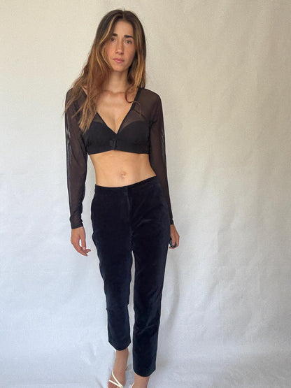 Velvet Tapered Pants by Massimo Dutti — additional view 7