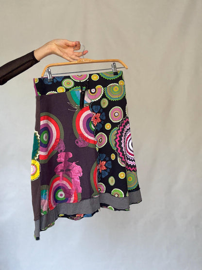 Black Rainbow Patchwork Skirt — additional view 9