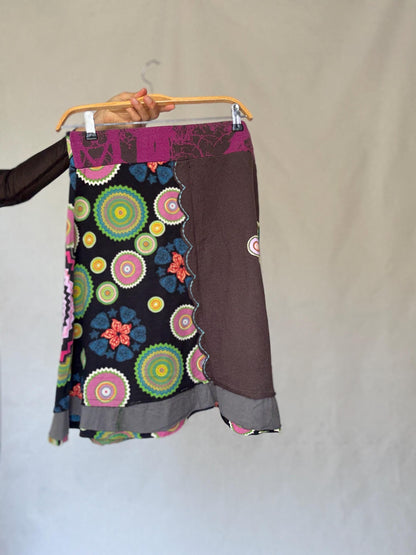 Black Rainbow Patchwork Skirt — additional view 8