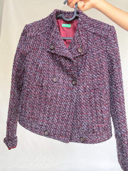 Purple Tweed Cropped Jacket — additional view 9