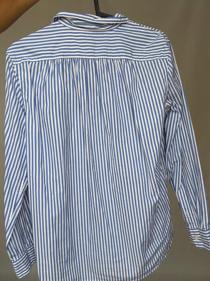 Ralph Lauren Crest Stripe Shirt, Blue/White — additional view 10