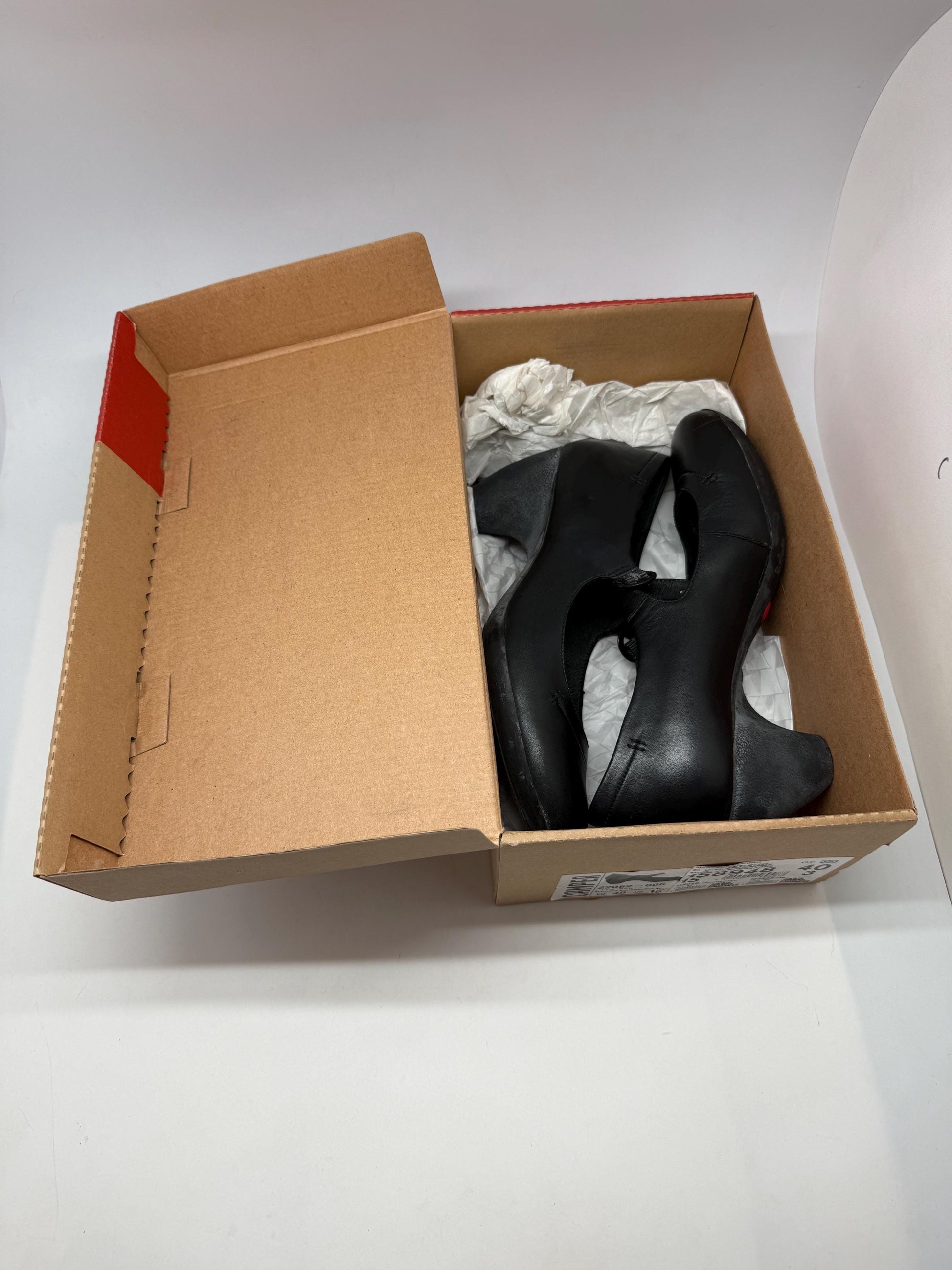 Camper black leather Mary Jane heels EU40 US10 with 5.5 cm heel, genuine leather, round toe, classic goth balletcore M-L