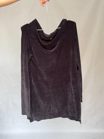 Guess Black Velvet Mini Dress, Long Sleeve Y2K Style, Size M