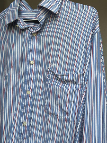 Vintage Ungaro Striped Cotton Button-Up Shirt — additional view 9
