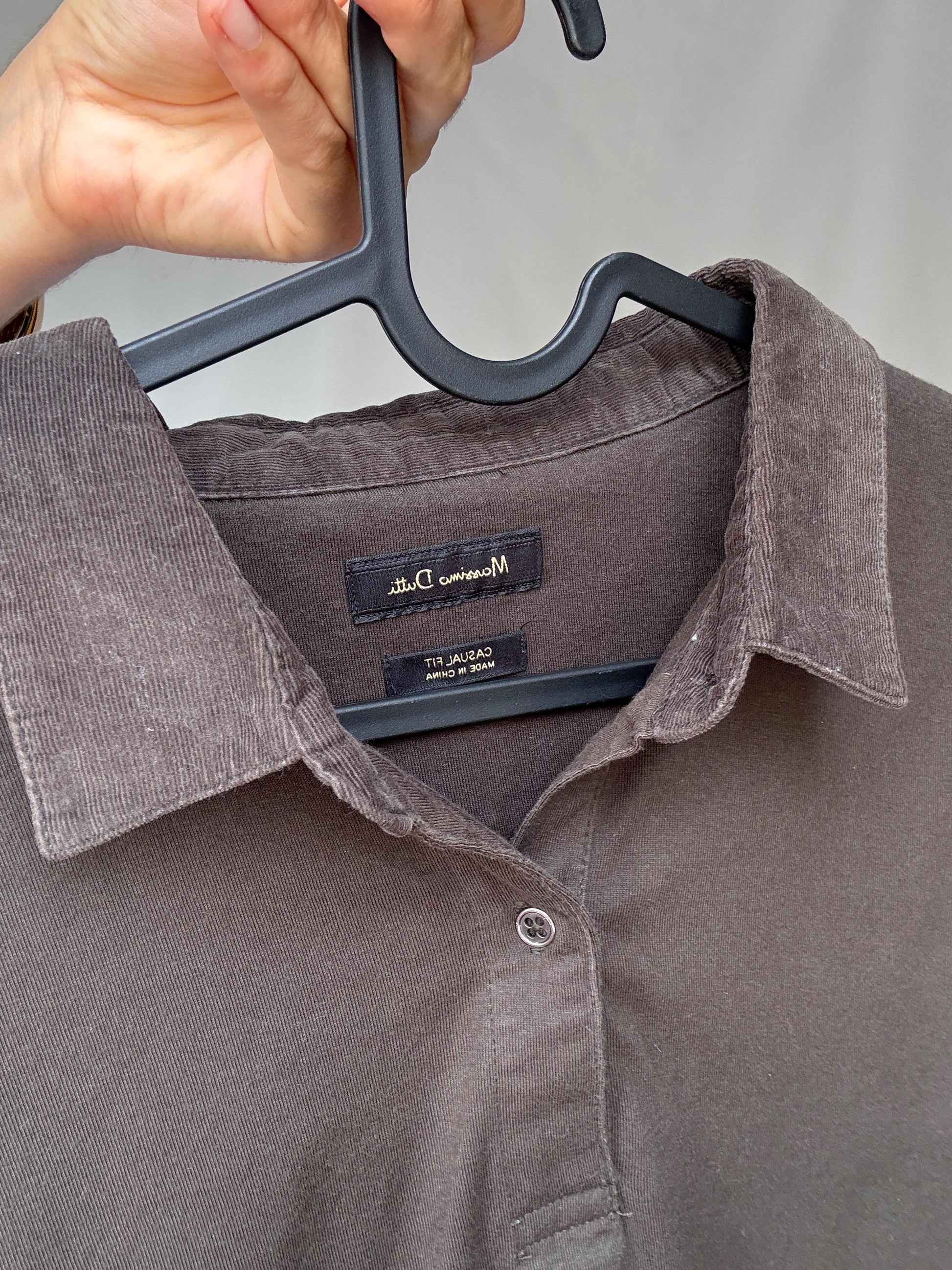 Massimo Dutti men’s XXL cotton shirt, 100% cotton oversized button-up, preppy classic fit, quiet luxury minimal striped shirt