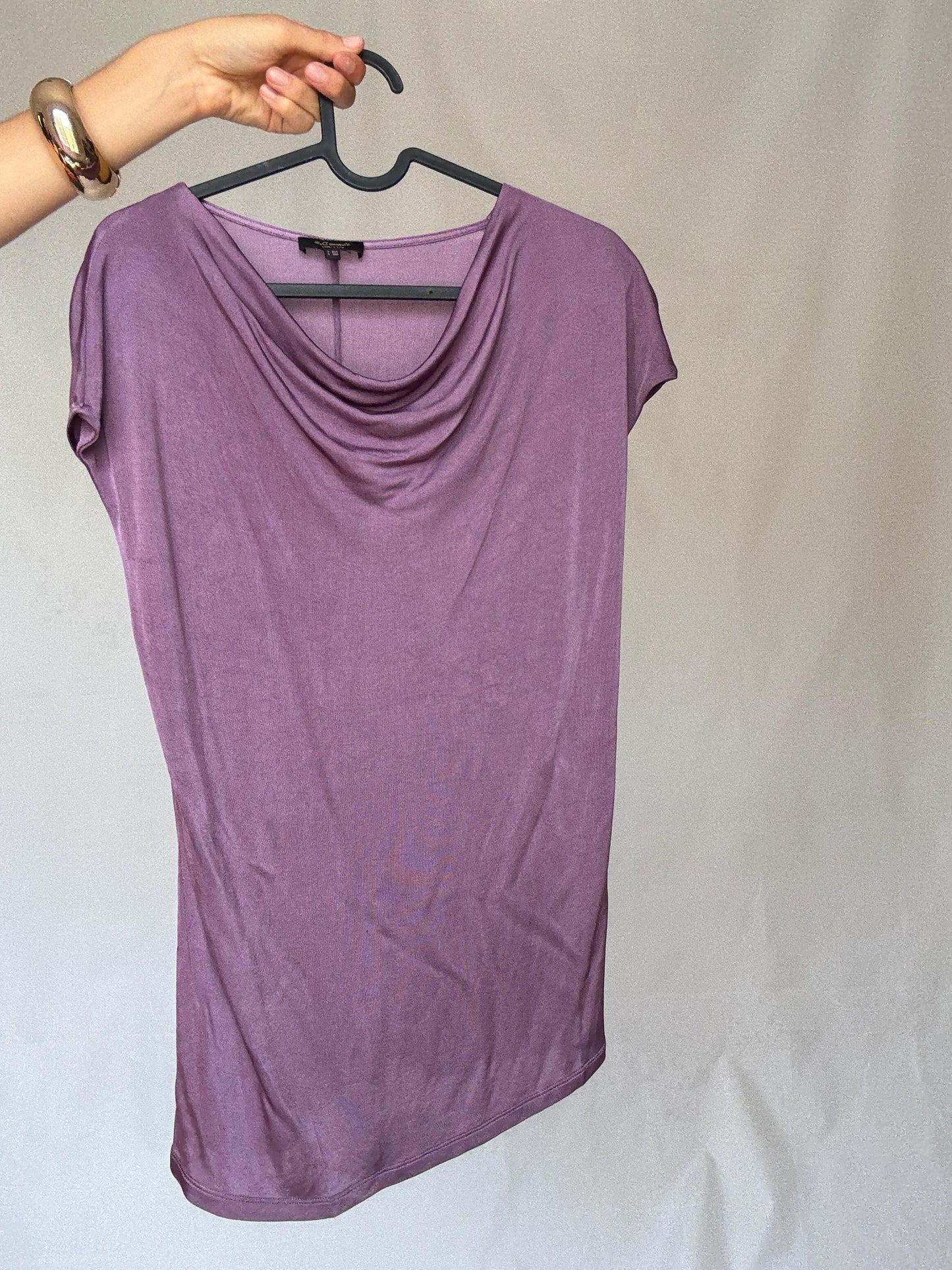 Elegant Massimo Dutti Stretchy Viscose Blouse L Purple Y2K Style Britney Spears Inspired, preppy style, soft fabric, casual look