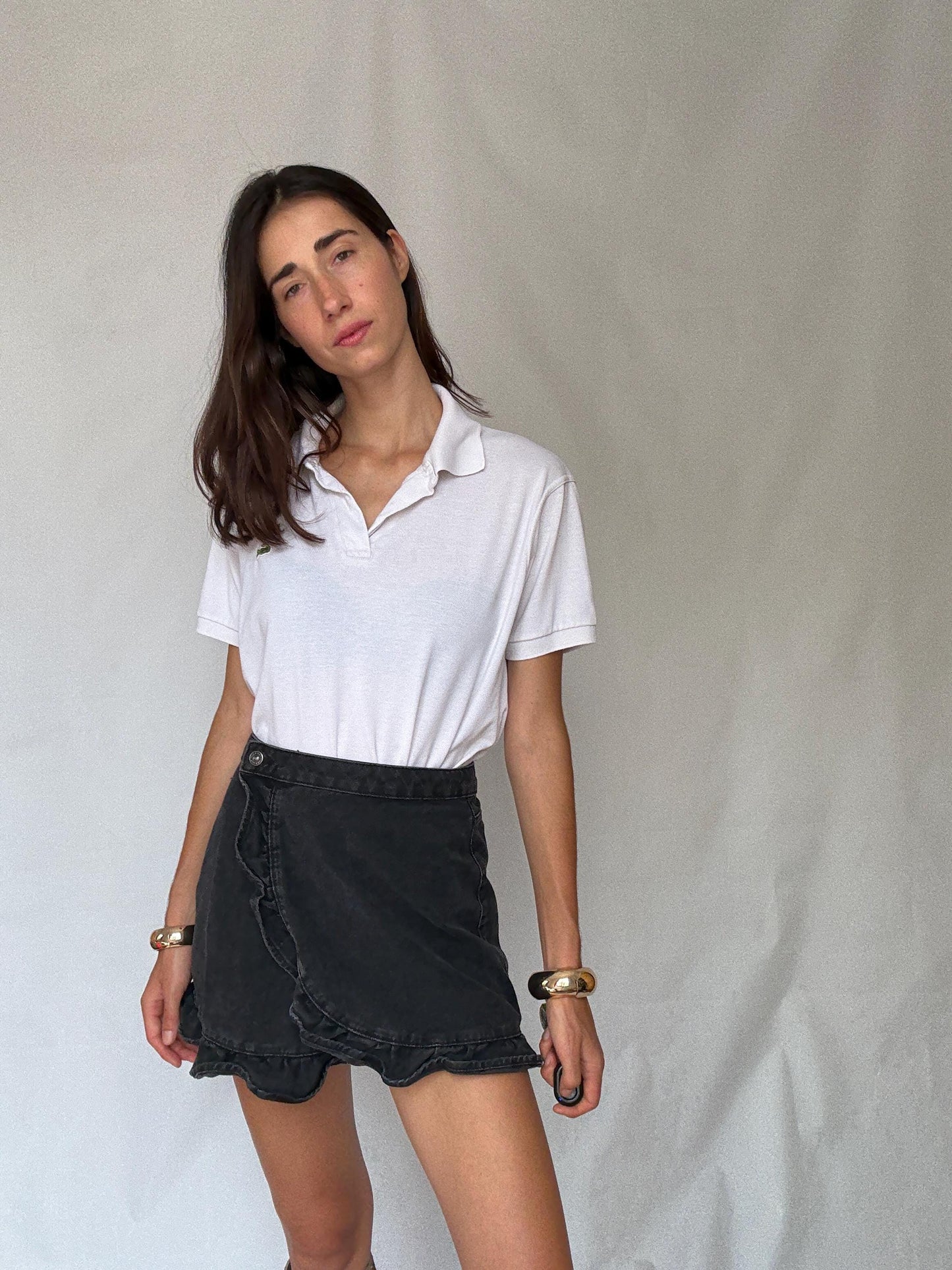 Vintage Lacoste Polo Shirt Made in France, Small Cotton In Streetwear Style, Casual Retro 90s Fashion Staple