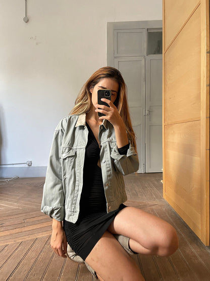 Men's Light Grey Denim Jacket