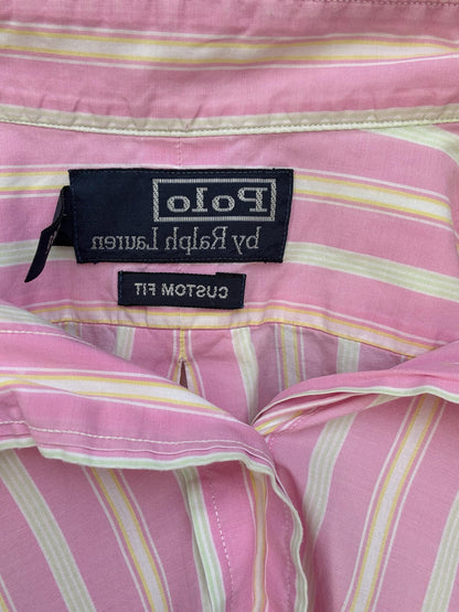 Vintage Pink Stripe Polo Shirt — additional view 9