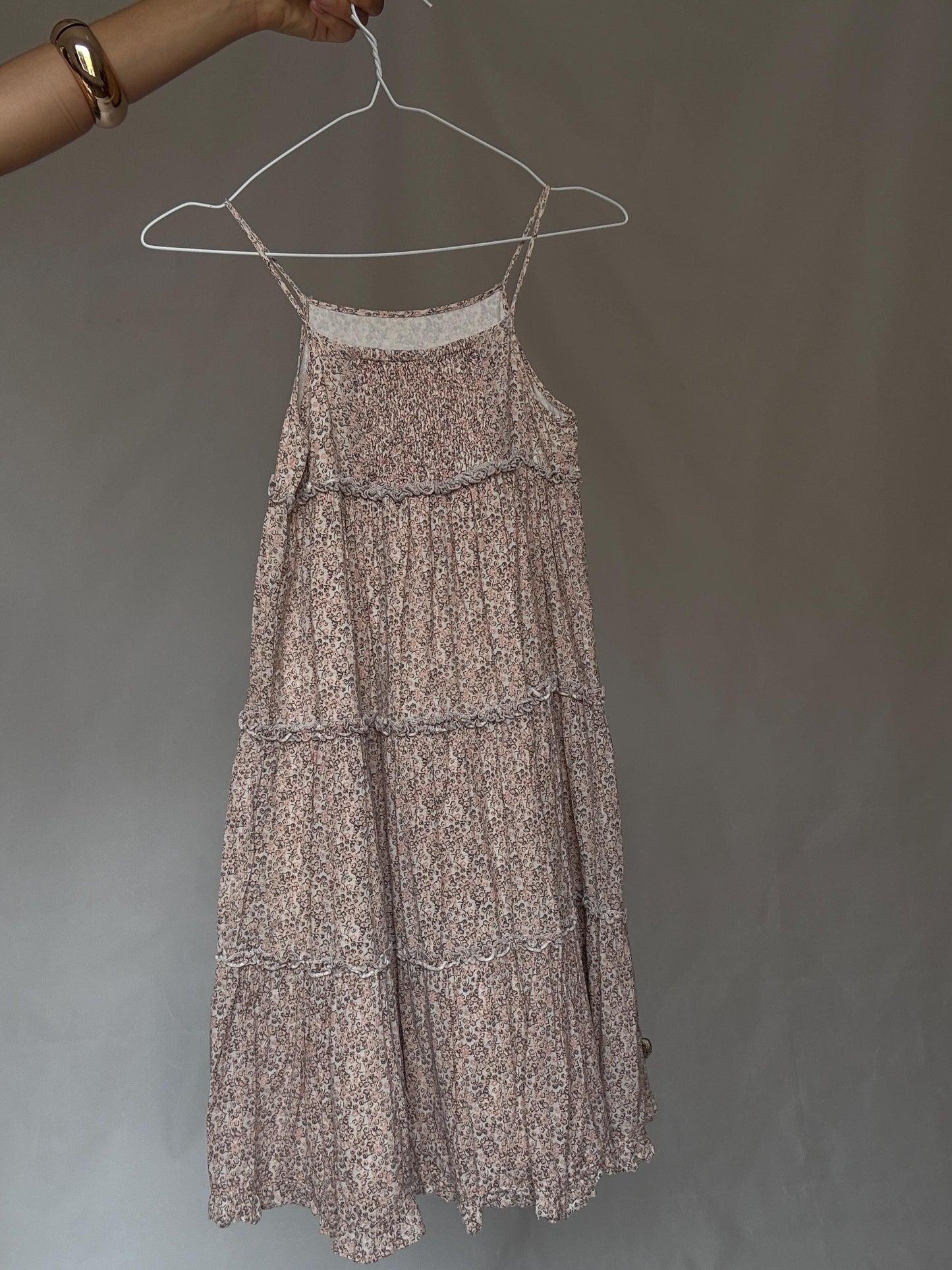 Pomp de Lux cotton floral sundress – EU 134/140 girl’s size or XXS - XS, fully lined flower print summer dress