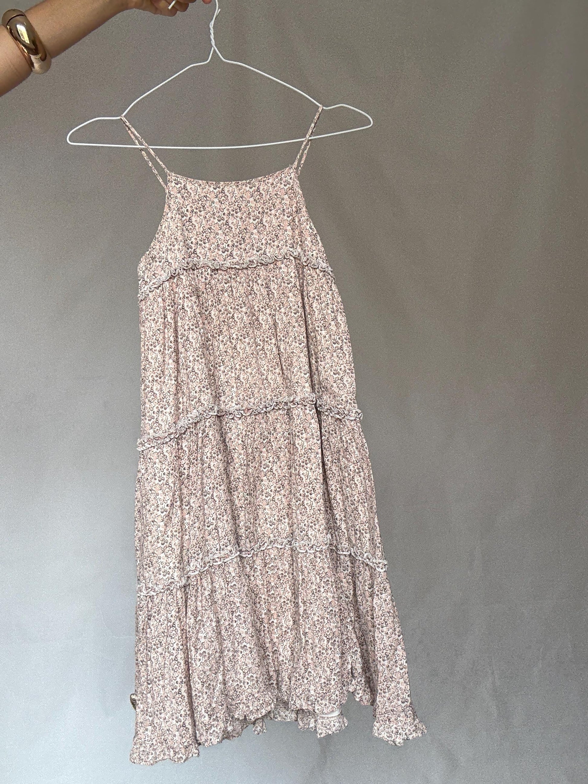 Pomp de Lux cotton floral sundress – EU 134/140 girl’s size or XXS - XS, fully lined flower print summer dress