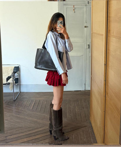 Black Leather Minimalist Luxe Diaper Bag