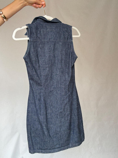 Pepe Jeans Denim Mini Dress - Sleeveless Cotton — additional view 10