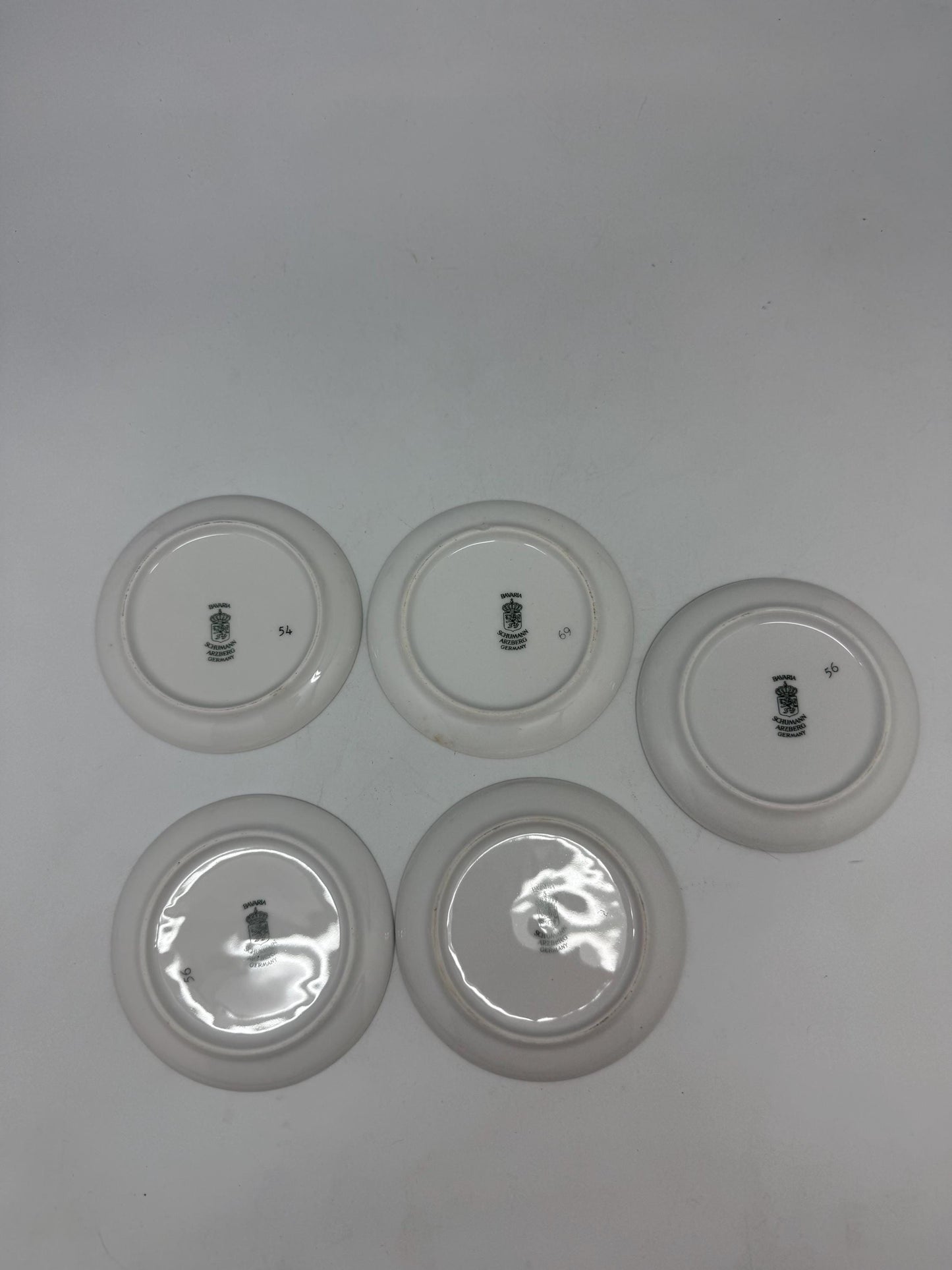 Vintage Bavaria Schumann Arzberg Bird Plates – Set of 5 | German Porcelain Miniature Decorative Plates | Floral Avian Wall Decor