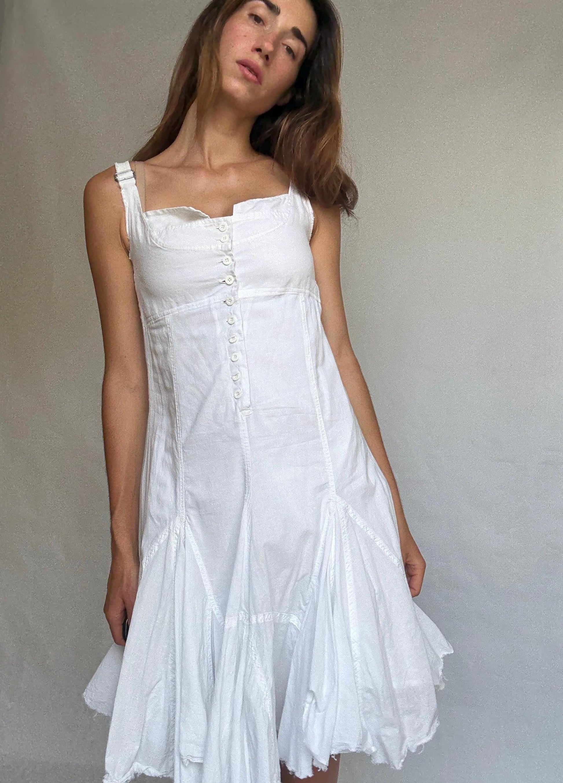 Desigual printed dress with adjustable straps and button back – vibrant boho style, flattering fit, size 36, lightweight & unique