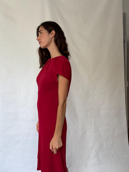 Romantic Stylish Red Dress - US Size M