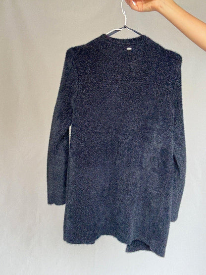 Dark Navy Metallic Shimmer Cardigan — additional view 10
