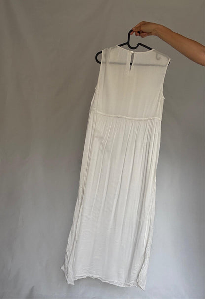 Vintage Ivory Cotton Maxi Dress — additional view 11