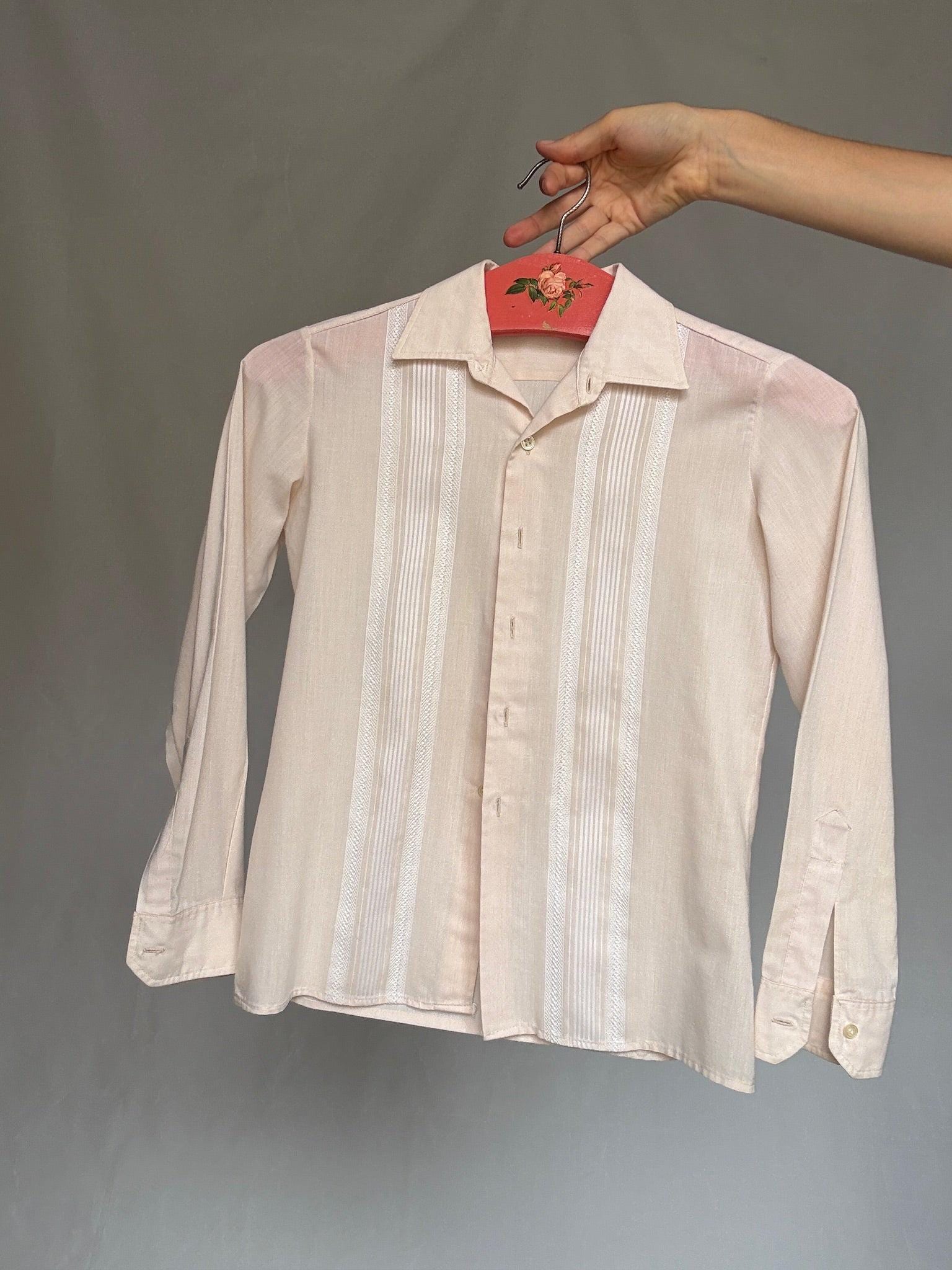 Vintage Cream Blouse with Bone Buttons — additional view 8
