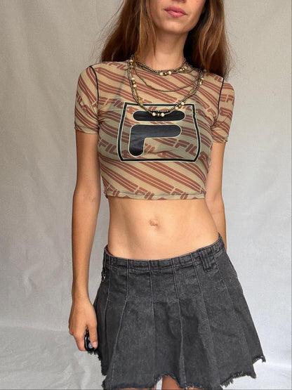 Sheer Mesh Crop Tee in Y2K Style — additional view 6