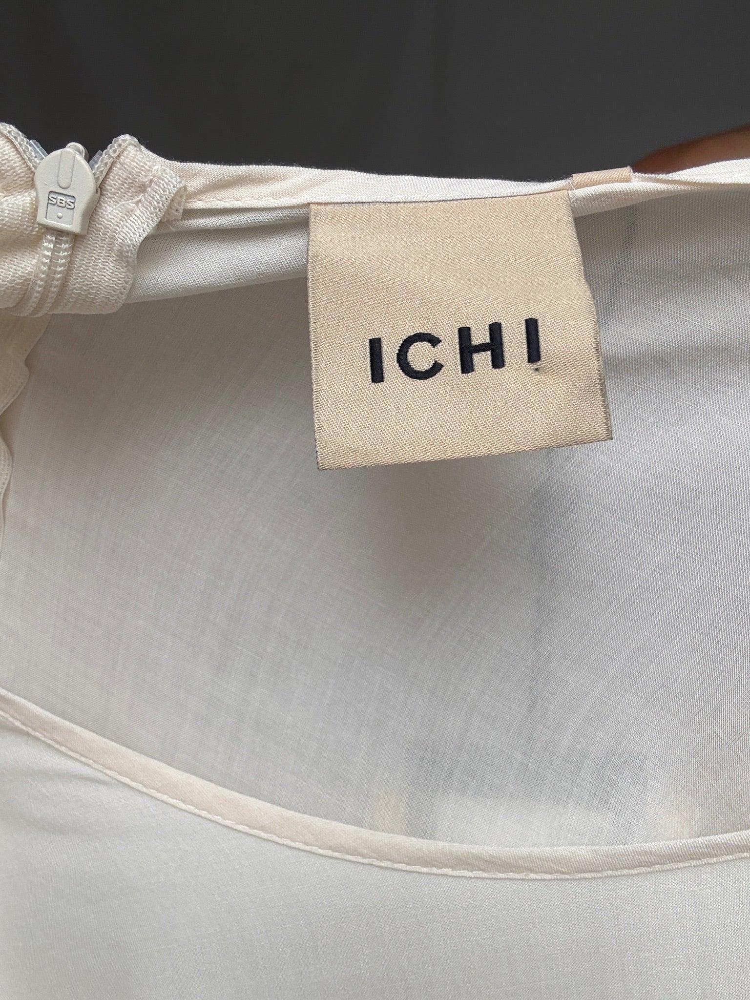 Chic Ivory ICHI Blouse with Sheer Details — additional view 7