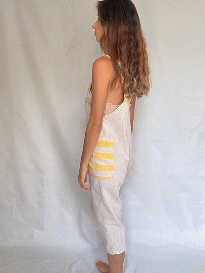 90s Striped Wide-Leg Jumpsuit — additional view 5