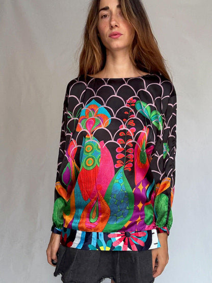 Psychedelic Floral Tunic Top by Desigual