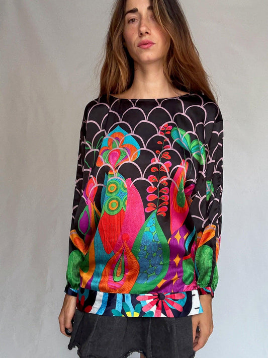 Psychedelic Floral Tunic Top by Desigual