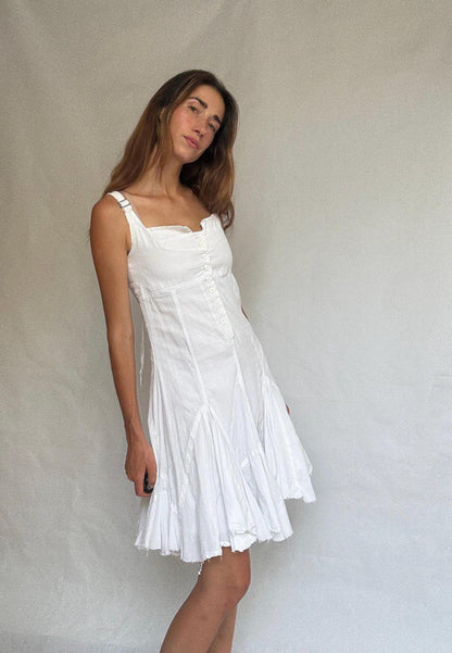 Desigual White Midi Dress — detail