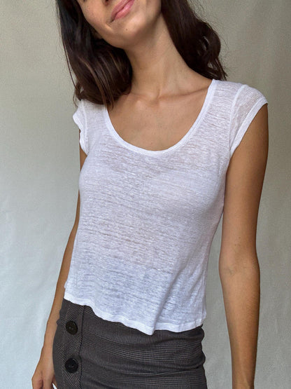 Sheer White Cotton Shirt Inspired by Kate Middleton — additional view 5