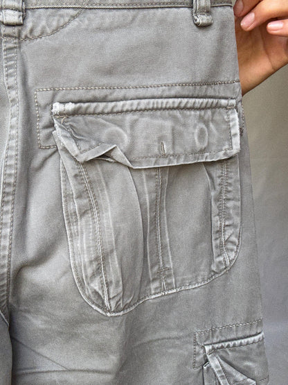 Cotton Grey Vintage Cargo Pants — additional view 11