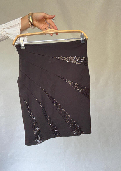Black Sequined Accent Skirt — additional view 8