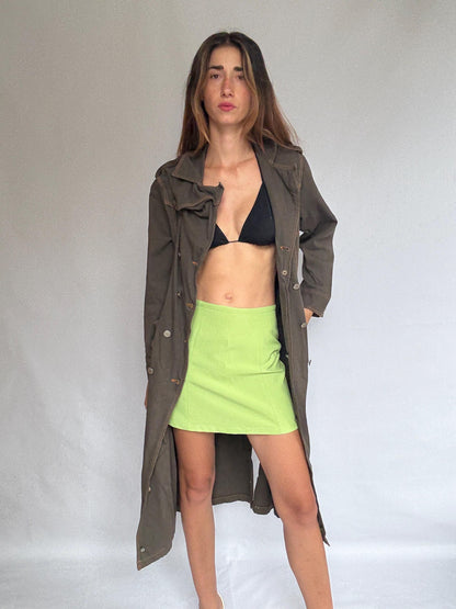 Dark Denim Double-Breasted Trench Coat — additional view 9