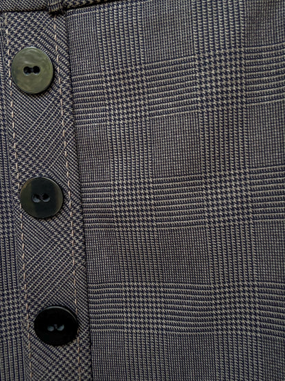 Vintage Wool Blend Plaid A-Line Skirt — additional view 9