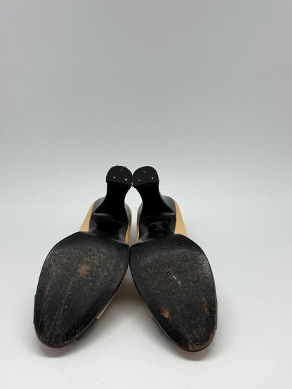Vintage Balenciaga Peep Toe Heels — additional view 7