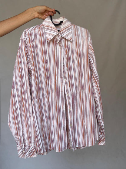 Hugo Boss Striped Cotton Button-Up Shirt — additional view 10