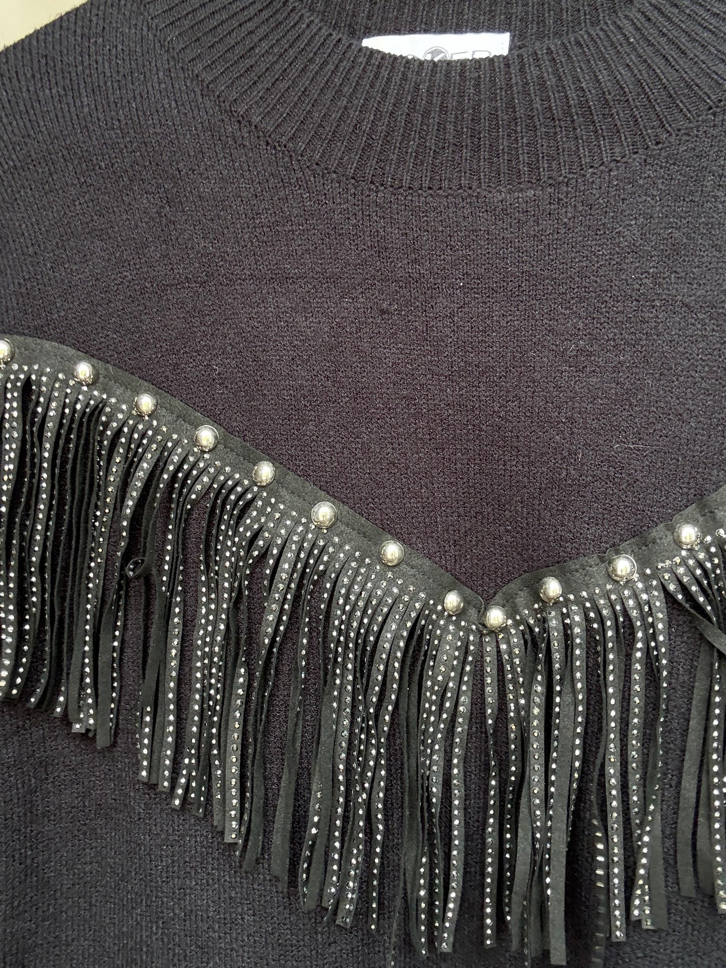 Western black mini dress, Embellished fringe short spring dress, Retro 90s vintage wear, party going out outfit