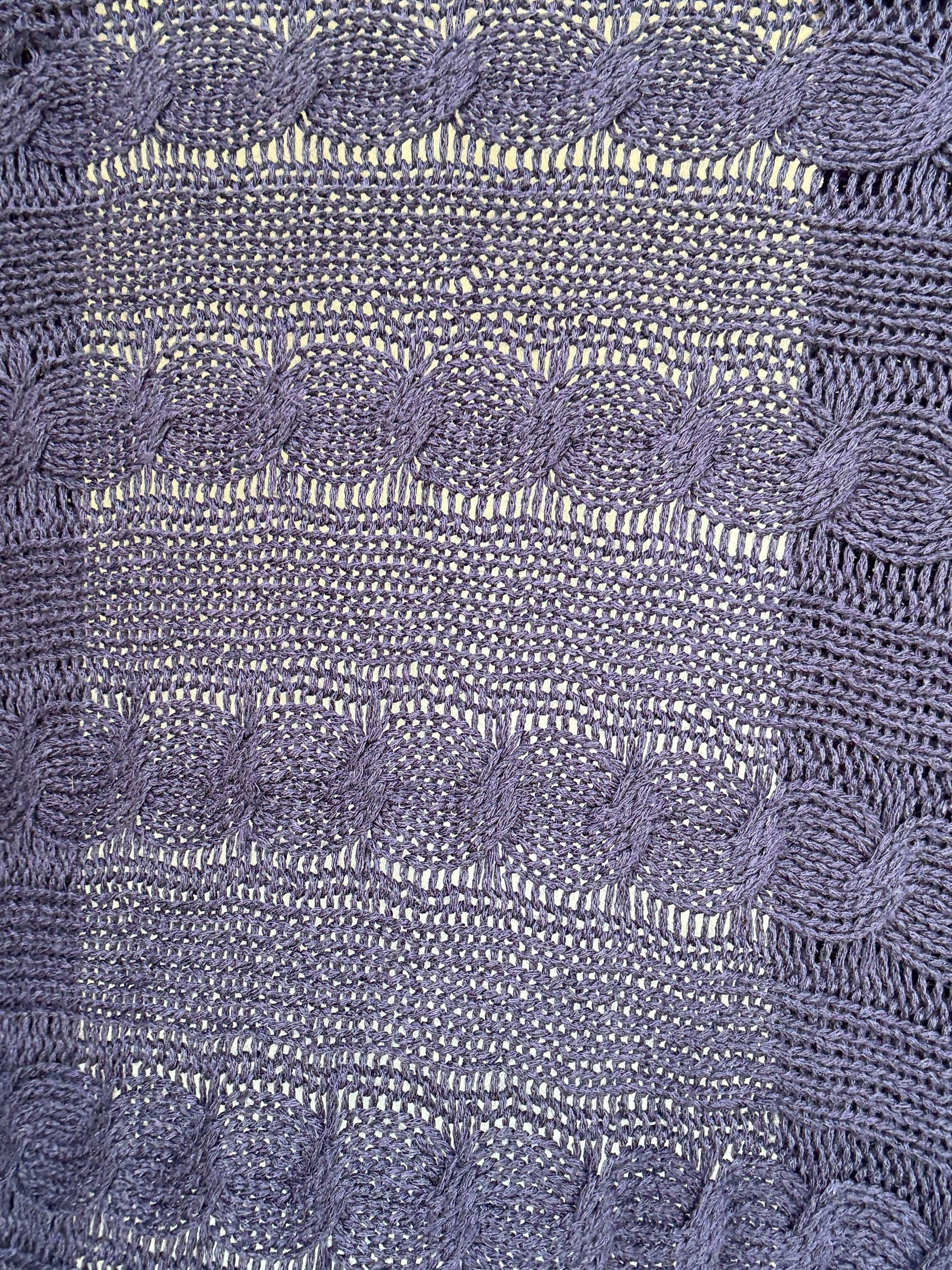 Massimo Dutti dark knit cardigan, viscose blend feel, open front, Italian yarn cable knit pattern, casual chic, US M, versatile layering