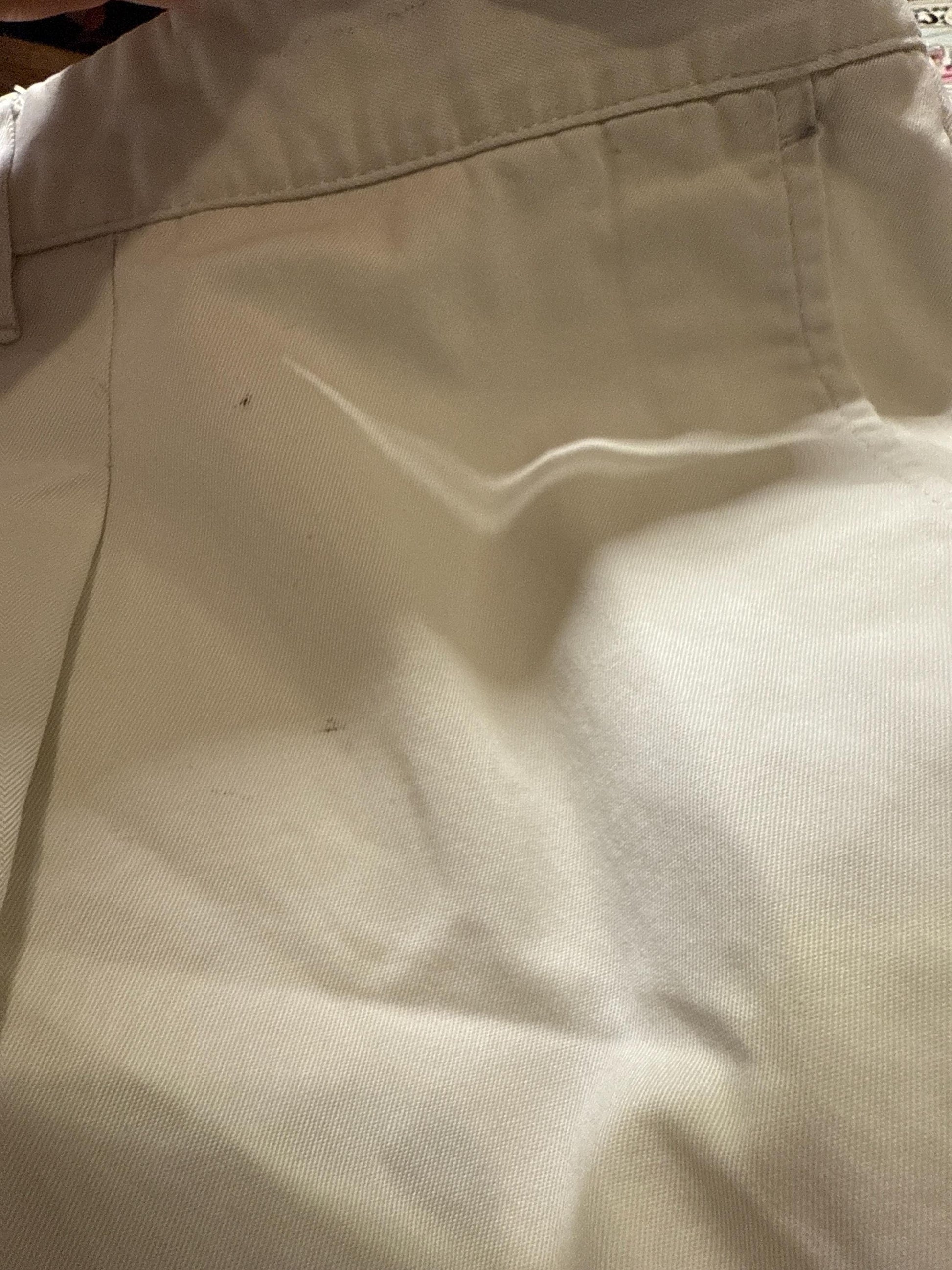 Burberry London white pants, cotton, relaxed straight leg, high waist, plaid lining detail, elegant Carolyn bessette, kennedy, 3XL (XXXL).