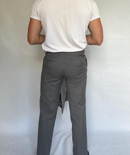 Gray Wool Suit With Tailored Blazer — additional view 10