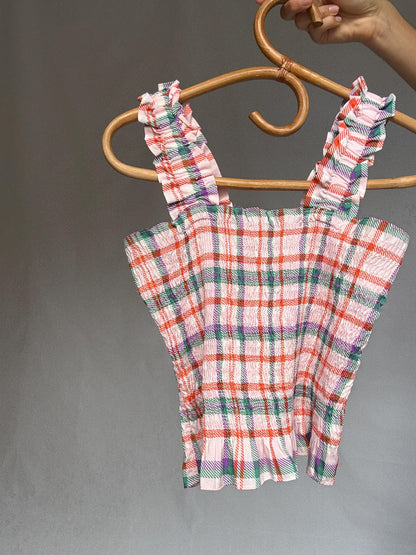 Colorful Plaid Sleeveless Top — additional view 8
