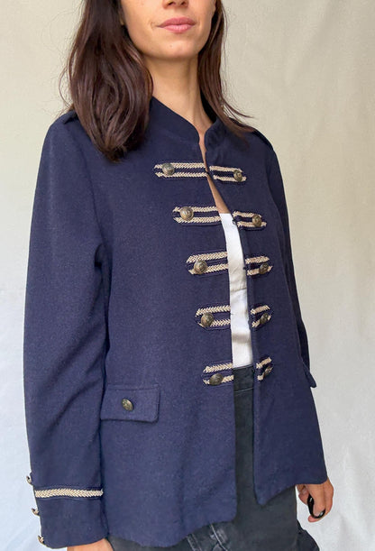 Navy Military Blazer With Gold Buttons — additional view 6