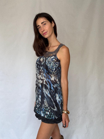 Vintage Geometric Print Cotton Shirt — additional view 5