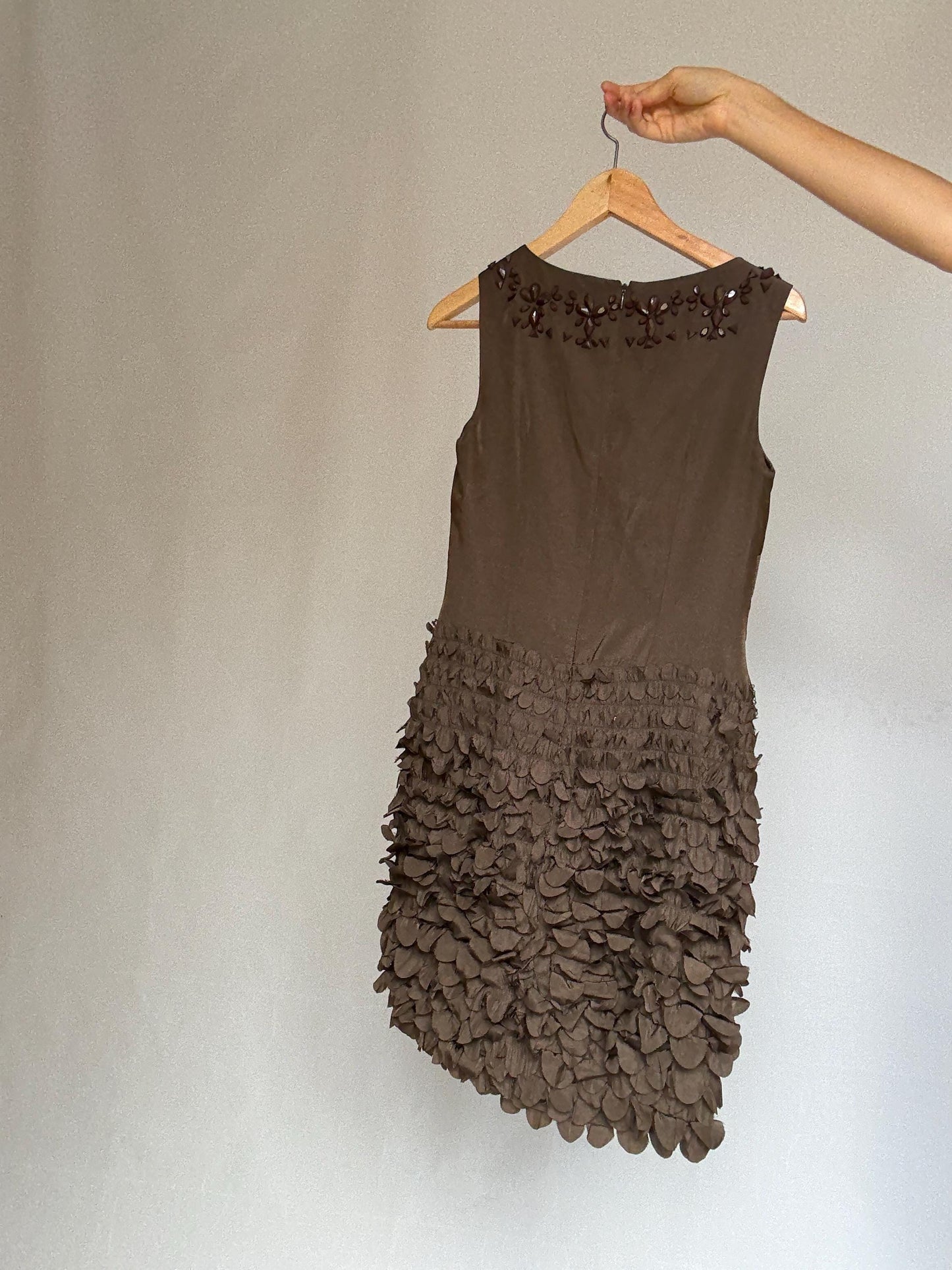 Alex & Claude vintage dress, viscose blend, fitted silhouette, retro design, vintage 90s, US M, evening wear