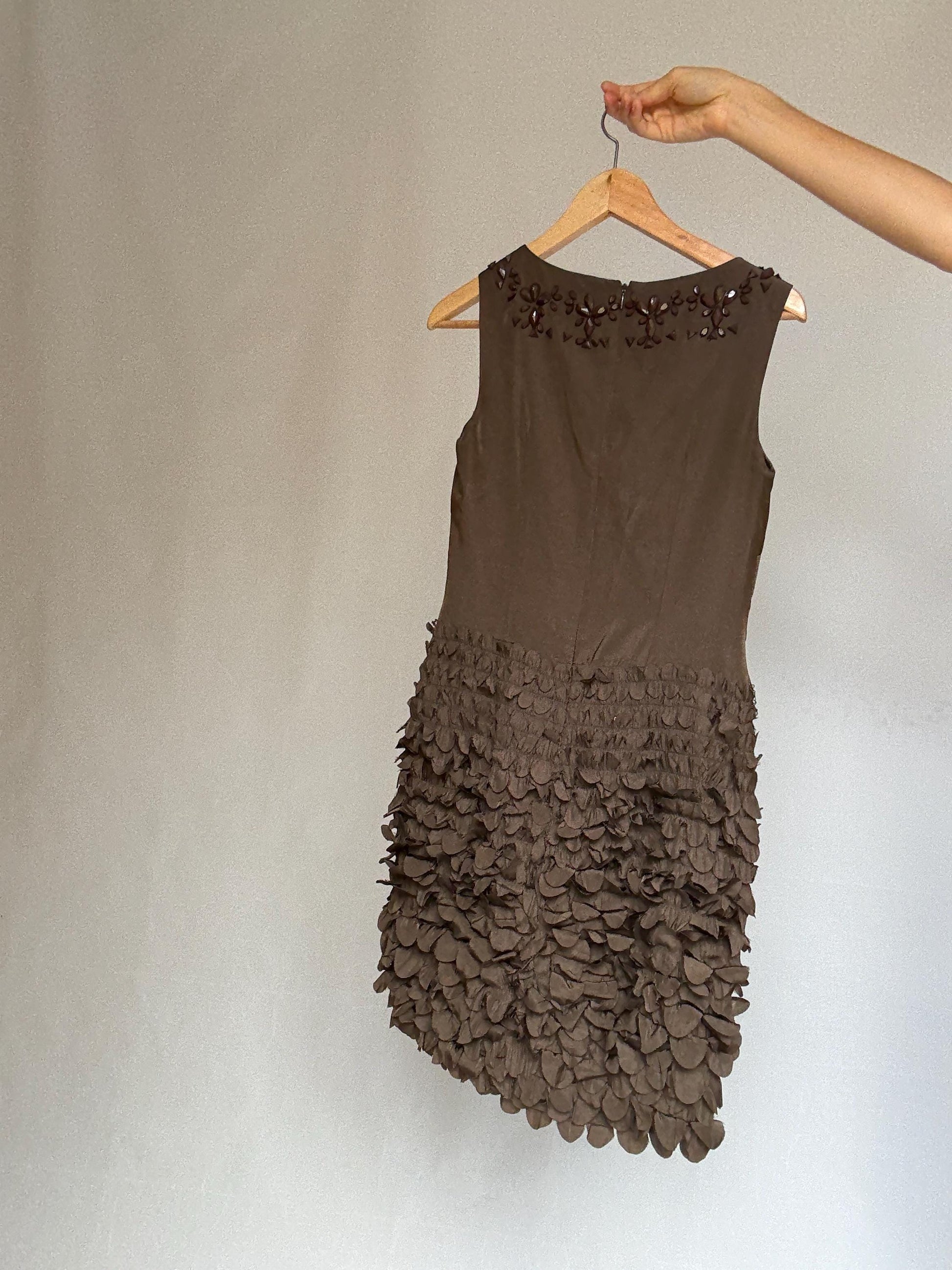 Alex & Claude vintage dress, viscose blend, fitted silhouette, retro design, vintage 90s, US M, evening wear