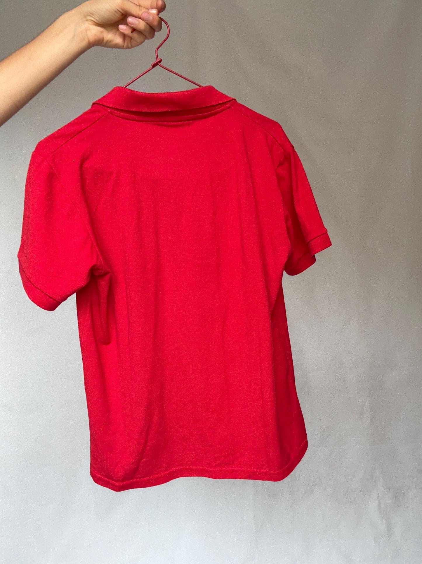 Vintage Polo Ralph Lauren Red Polo Shirt Men’s Y2K Streetwear Style Cotton Feel Size M Inspired by 90s Fashion