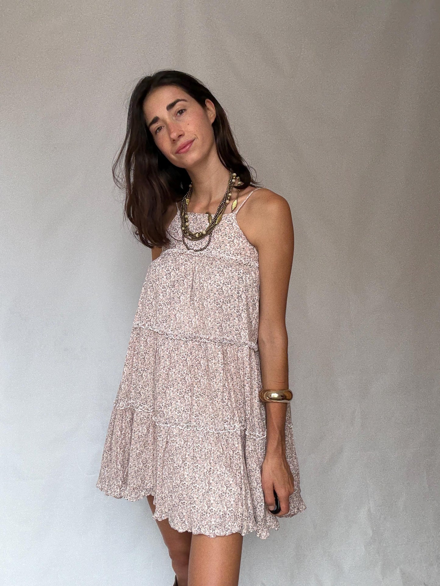 Pomp de Lux cotton floral sundress – EU 134/140 girl’s size or XXS - XS, fully lined flower print summer dress