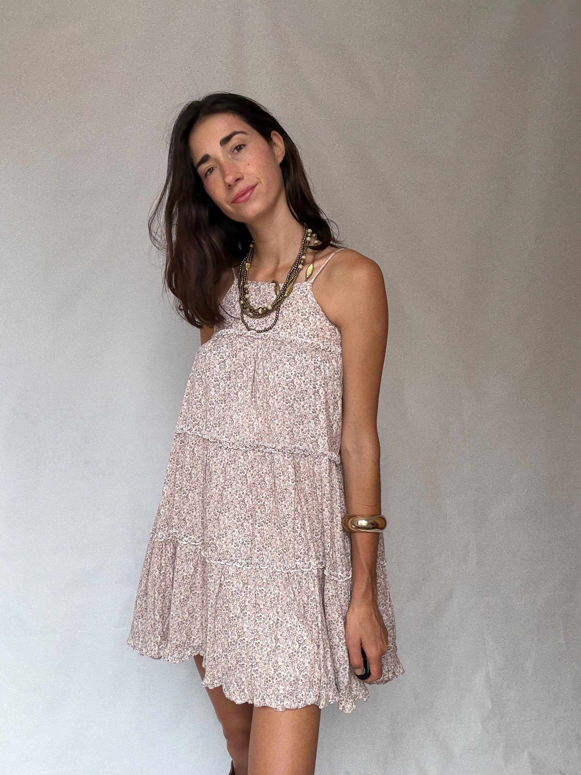 Pomp de Lux cotton floral sundress – EU 134/140 girl’s size or XXS - XS, fully lined flower print summer dress